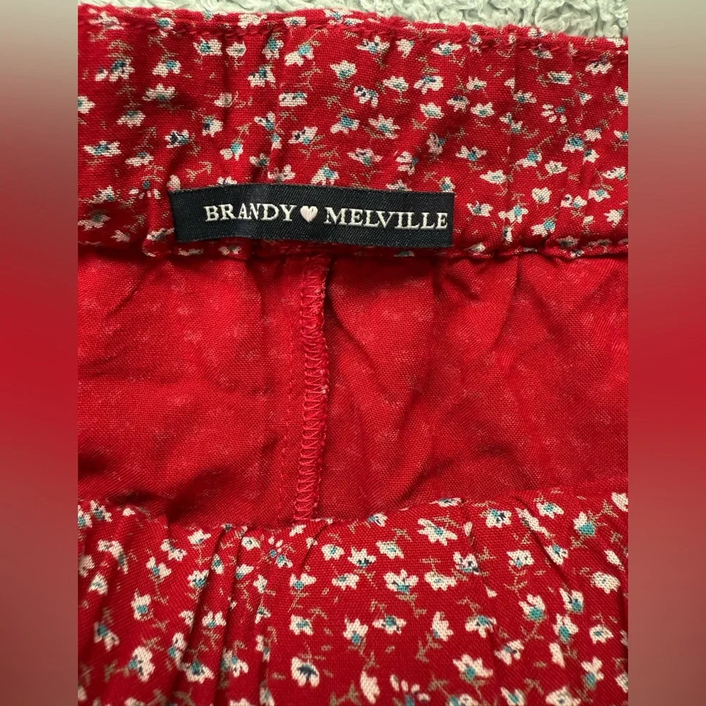 Brandy Melville Red Maxi Skirt - Picture 4 of 5